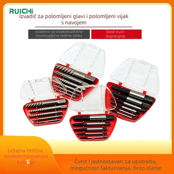 Ruichi set za vađenje šrafova – slomljena glava, dvostruka glava, Thick Filament model