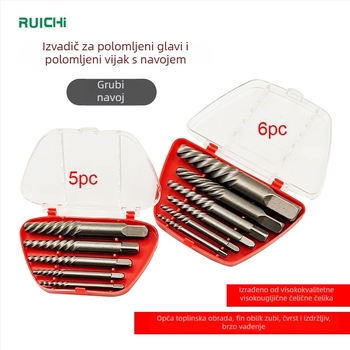 Ruichi set za vađenje šrafova – slomljena glava, dvostruka glava, Thick Filament model