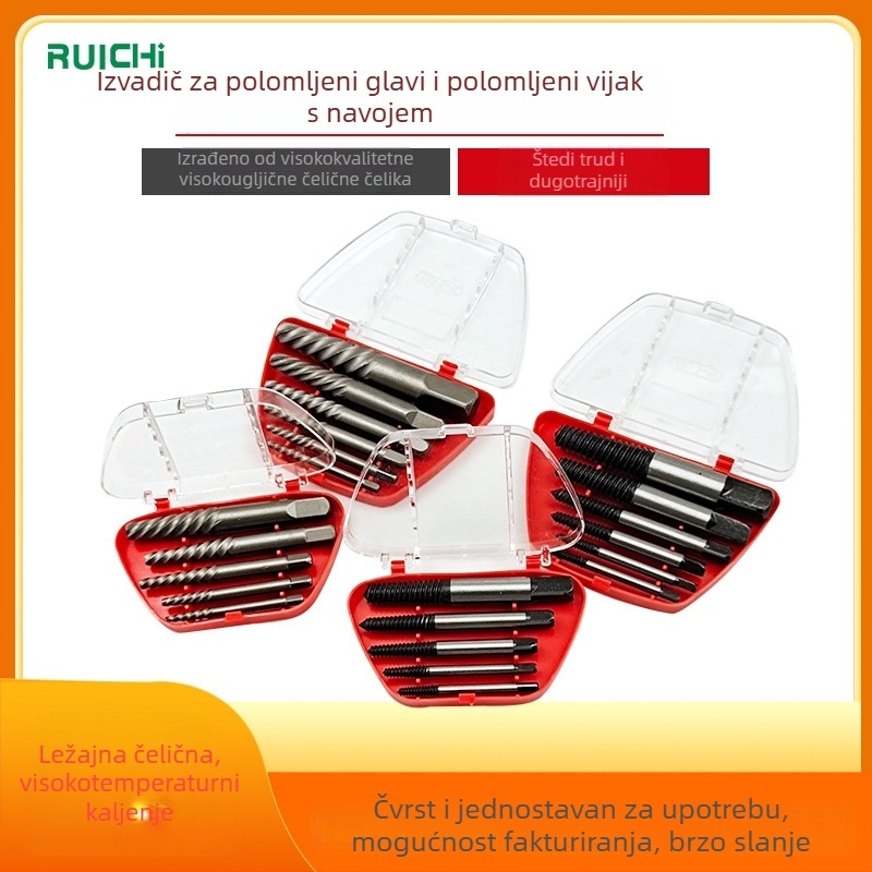 Ruichi set za vađenje šrafova – slomljena glava, dvostruka glava, Thick Filament model