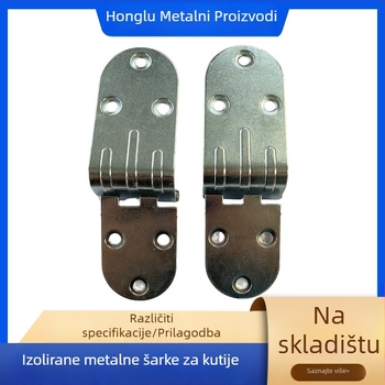 Zglob od nehrđajućeg čelika za kutije za ponijeti – sklopni, polukružni dizajn, elektroplatinirani površina, mogućnost prilagodbe