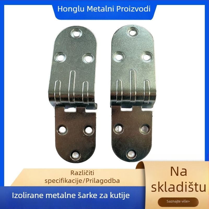 Zglob od nehrđajućeg čelika za kutije za ponijeti – sklopni, polukružni dizajn, elektroplatinirani površina, mogućnost prilagodbe