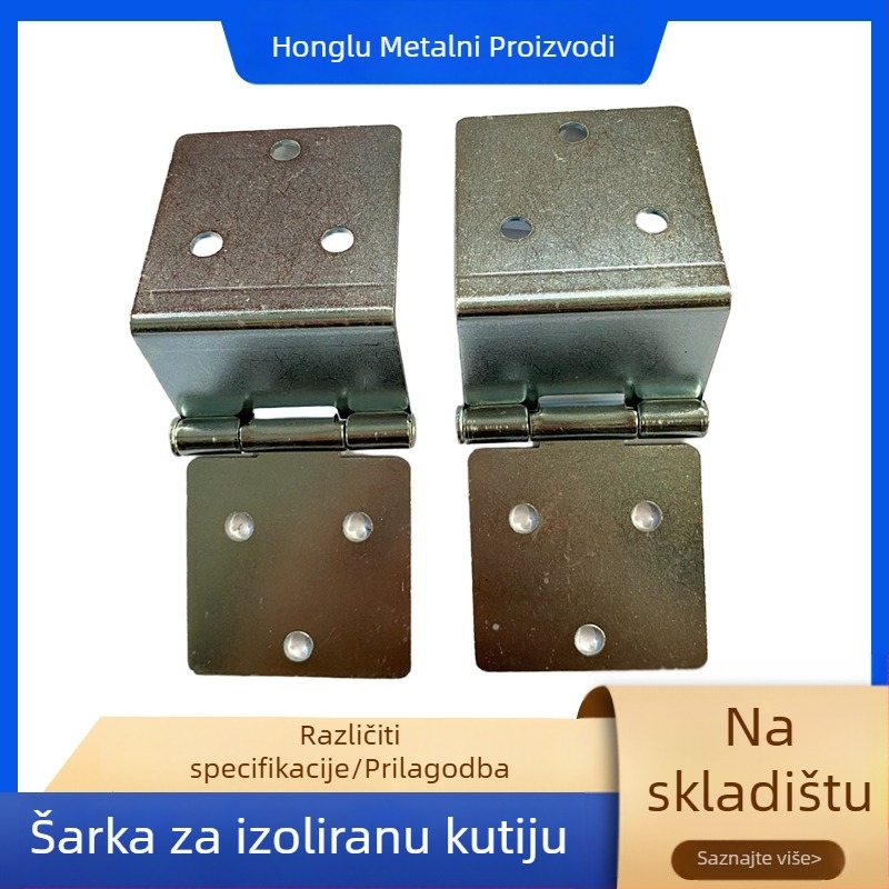 Zglob od nehrđajućeg čelika za kutije za ponijeti – sklopni, polukružni dizajn, elektroplatinirani površina, mogućnost prilagodbe