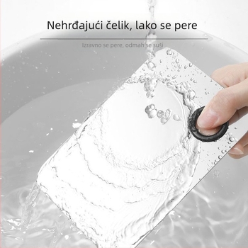 Kvadratna paleta za šminku – nehrđajući čelik, 2-dijelni set, alat za lice