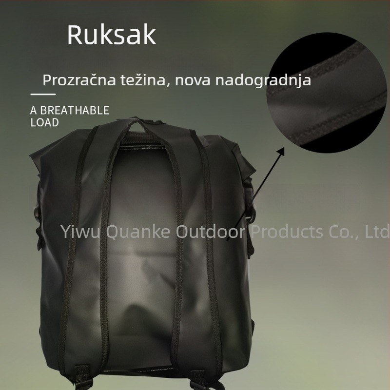 Trekkers 25L vodootporni ruksak za planinarenje, ronjenje i penjanje — 500D clip mesh tkanina, vodootporan materijal