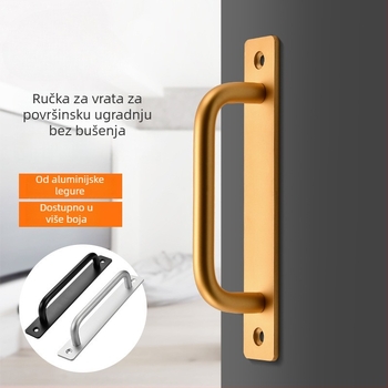Aluminijska legura mala ručica za vrata, prozore, ormariće i ladice – bez ugradnje, protuklizna ručica