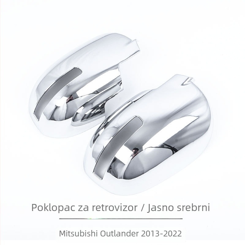 Naljepnica za kućišta stražnjeg ogledala za Mitsubishi Outlander (2013-2022) — ABS materijal, karbonski uzorak, samolijepljiva ugradnja, Little Music King