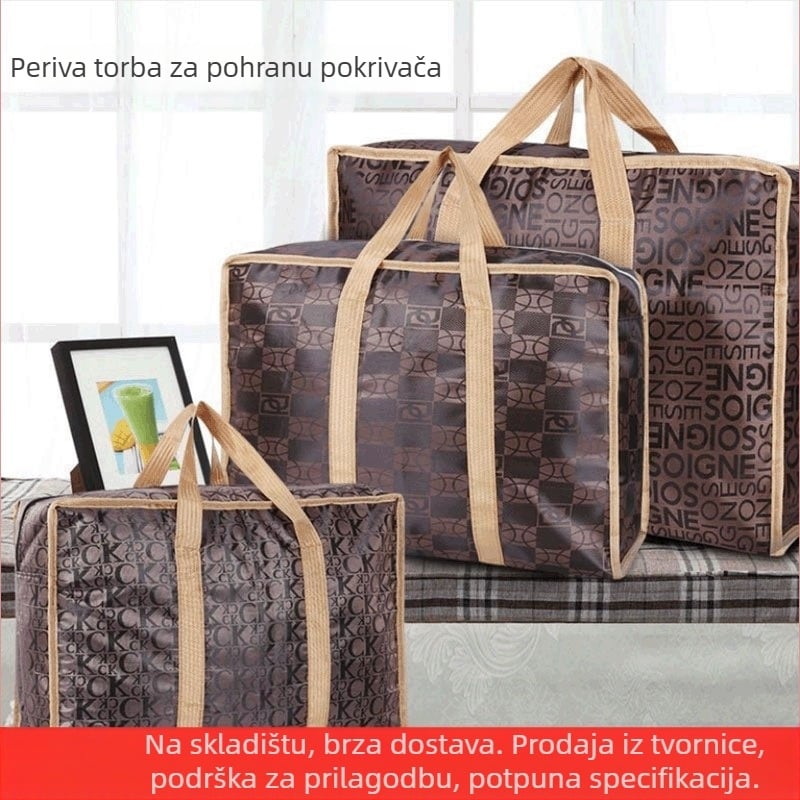 Torba za pohranu deke s pjenastim slojem, vodootporan Oxford materijal, kapacitet 56-75L, putni organizator prtljage