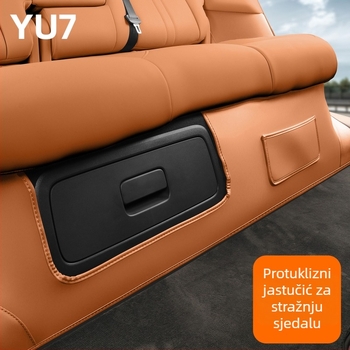 Kožni zaštitnik ispod stražnjeg sjedala za Xiaomi Yu7 — otporan na habanje unutarnje auto opreme, porijeklo Guangzhou, bez loga, bez prilagodbe
