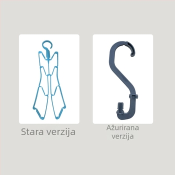 Set za sušenje vrećice za vodu za kampiranje – prijenosni kukica za sušenje i komplet četkice s oprugom za mlaz vode; PE materijal, PP tkanina, unisex, za aktivnosti na otvorenom
