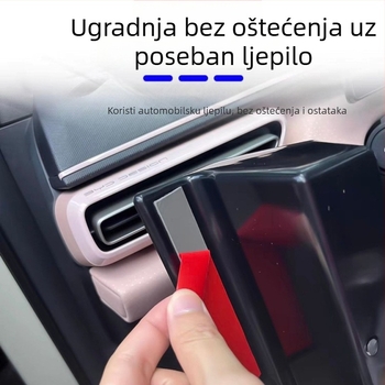 Unutarnja kutija za pohranu u automobilu – držač za naočale u središnjoj konzoli, plastična, prilagodljiva, mogućnost tiskanja logotipa