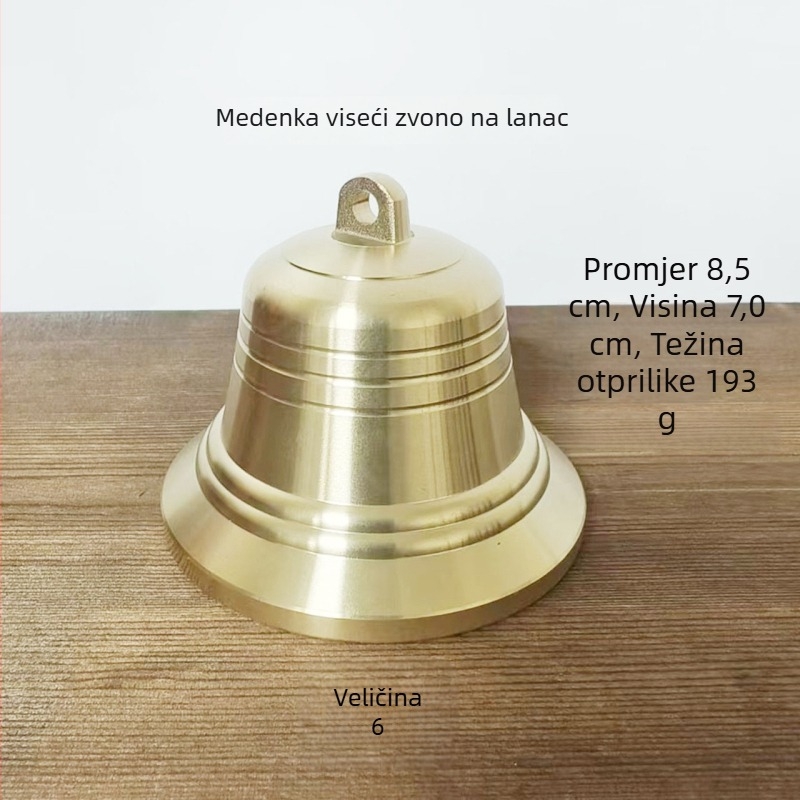 Bakreni viseći zvončić za vjetar – Materijal: bakar; Marka: Copper Bell; Kategorija: Geometrijski oblik; Pogodno za dom, vrt, ured, unutarnje i vanjske prostore