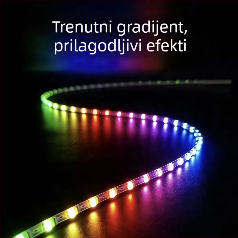 RGB LED trak s APP kontrolom, dimmabilan, 5V ulaz, LED čip 0807