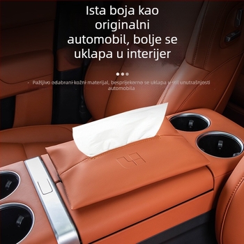Automobilska vrećica za maramice, visi organizator (mikrovlakna koža; prilagodba po narudžbi: Da; licencirana privatna marka: Da; trajanje: 10 godina)