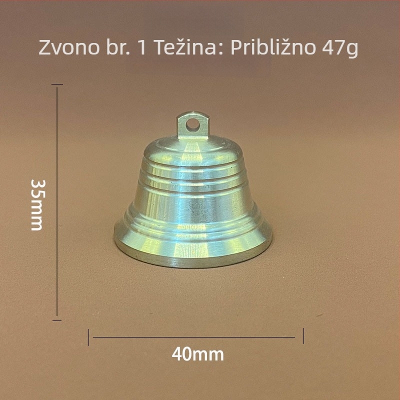Bakreni zvončić s privjeskom – vjetrov zvuk, kineski stil, univerzalna uporaba, metalni materijal, Bo xiao
