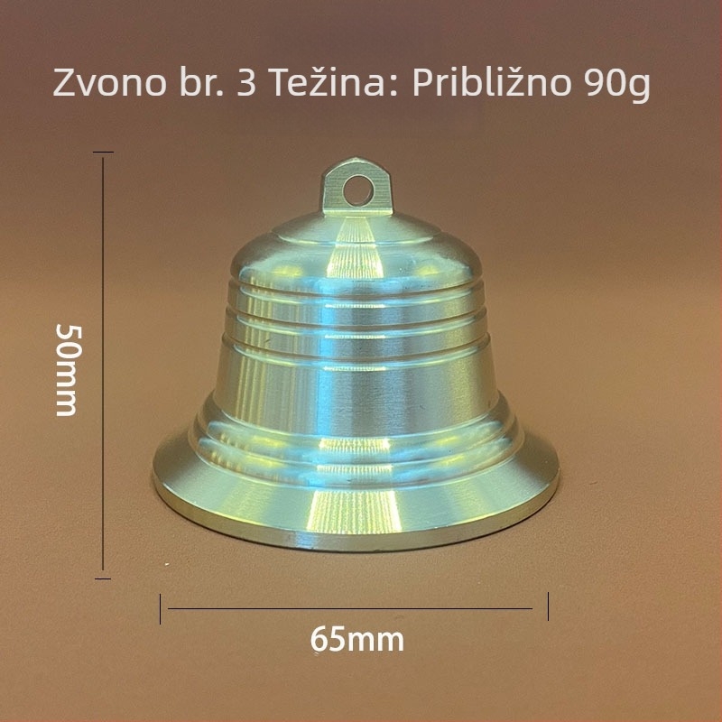 Bakreni zvončić s privjeskom – vjetrov zvuk, kineski stil, univerzalna uporaba, metalni materijal, Bo xiao