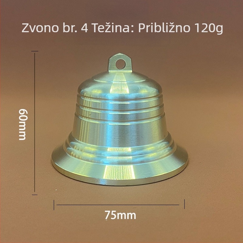 Bakreni zvončić s privjeskom – vjetrov zvuk, kineski stil, univerzalna uporaba, metalni materijal, Bo xiao