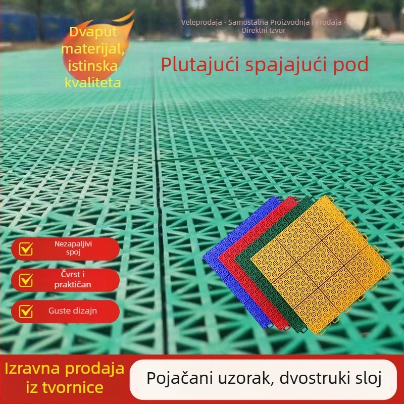 Košarkaško igralište s visećim podom - PVC, prilagodljiv uzorak, protuklizna površina (dječje igralište; PVC; prilagodljiv uzorak; protuklizna površina)