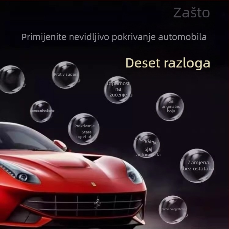 Tainier TPU folija za zaštitu automobila, prozirna folija za cijelu karoseriju, otpornost na ogrebotine za automobile i električne motocikle, 5-godišnje jamstvo