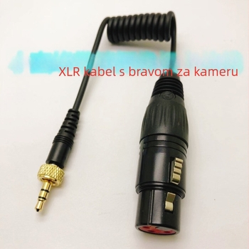 Audio kabel, 3.5 mm na XLR ženski za mikrofon, pozlaćeno jezgro, ROHS certificiran