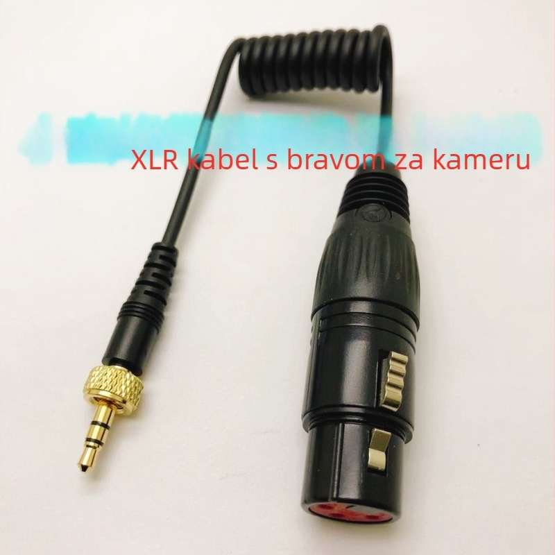 Audio kabel, 3.5 mm na XLR ženski za mikrofon, pozlaćeno jezgro, ROHS certificiran