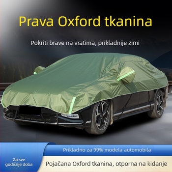 Polupokrov za automobil od Oxford platna, zaštita od sunca, vodootporan, toplinska izolacija, univerzalni dizajn