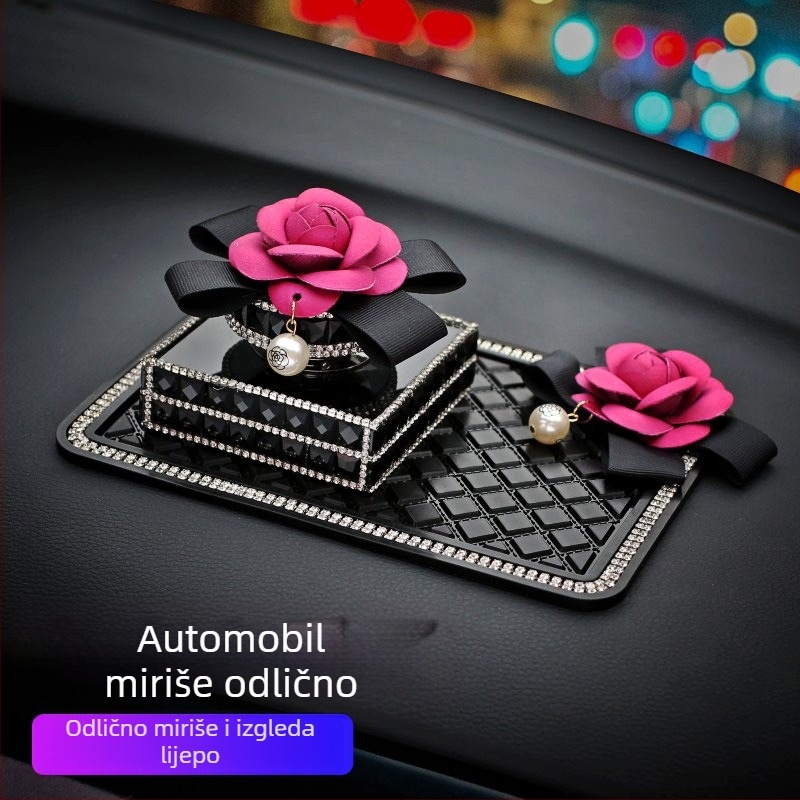 Krištalni držač automobinskog parfema s jasminom, kapacitet 10–20 ml, trajanje mirisa 16–30 dana, 100 g, Janina