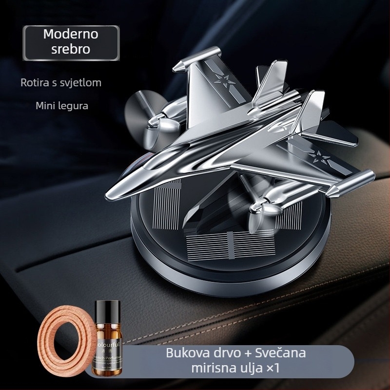 Che Geshi difuzor automobila od aluminijske legure, oblikovan kao borbeni avion – montiranje na sjedalo, dekoracija i uklanjanje mirisa