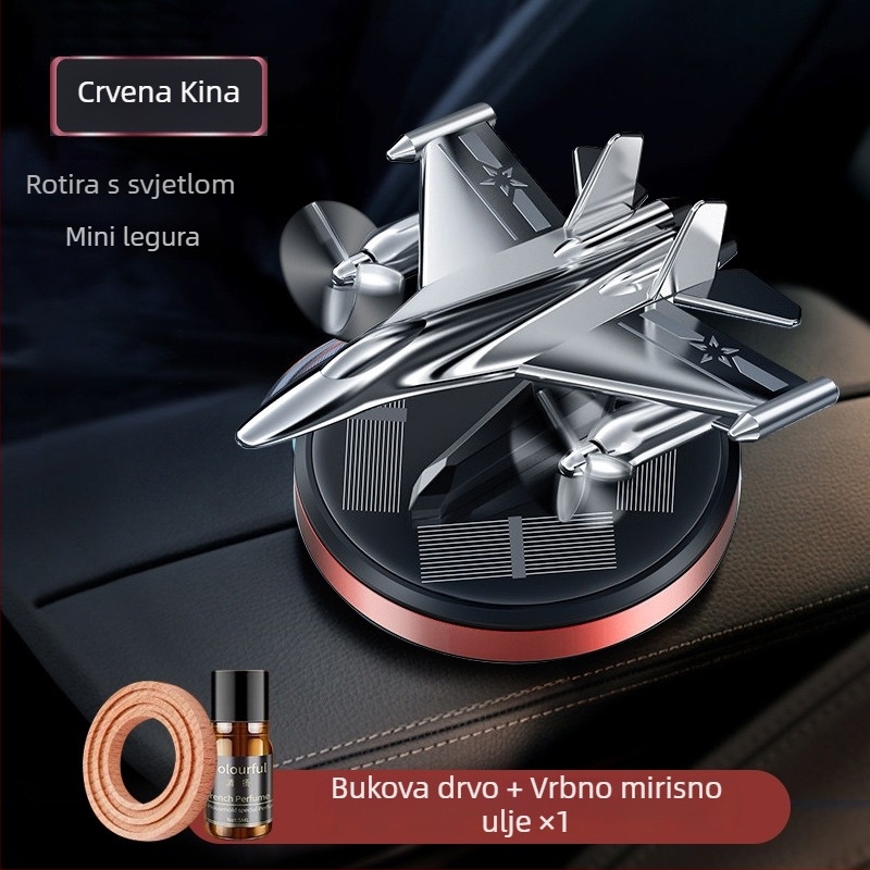 Che Geshi difuzor automobila od aluminijske legure, oblikovan kao borbeni avion – montiranje na sjedalo, dekoracija i uklanjanje mirisa