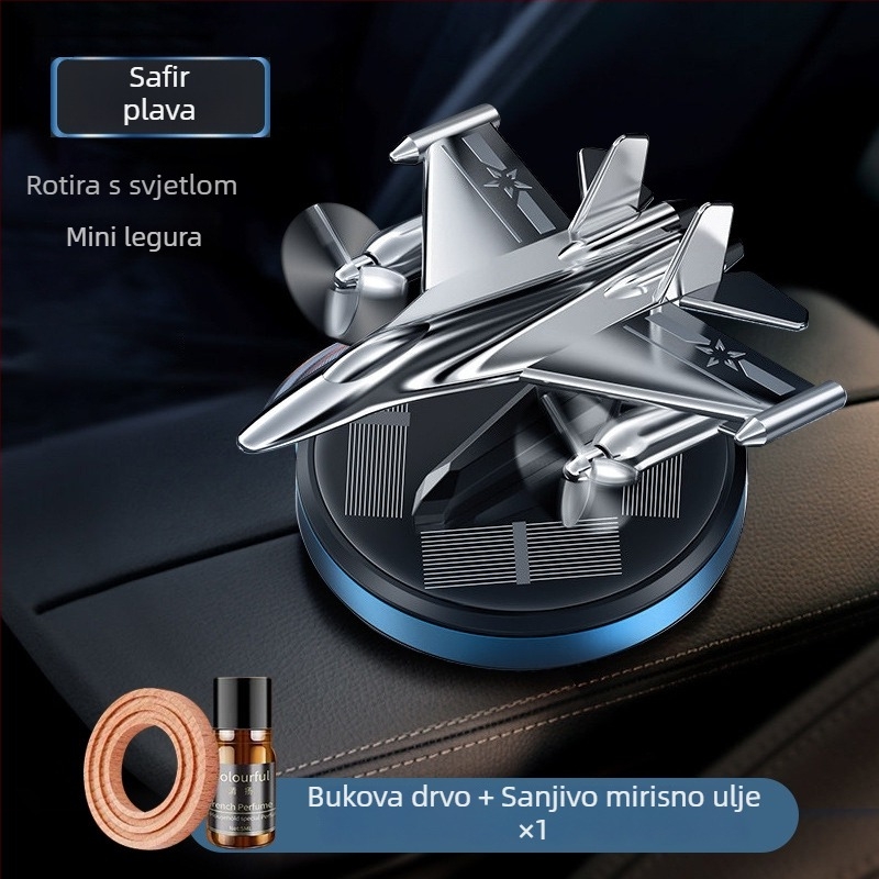 Che Geshi difuzor automobila od aluminijske legure, oblikovan kao borbeni avion – montiranje na sjedalo, dekoracija i uklanjanje mirisa