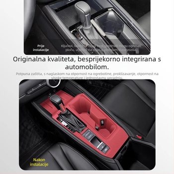 Set unutarnje modifikacije za Honda Accord 11. generacije: silikonska podloška, zaštitni poklopac središnje konzole, držač za čašu