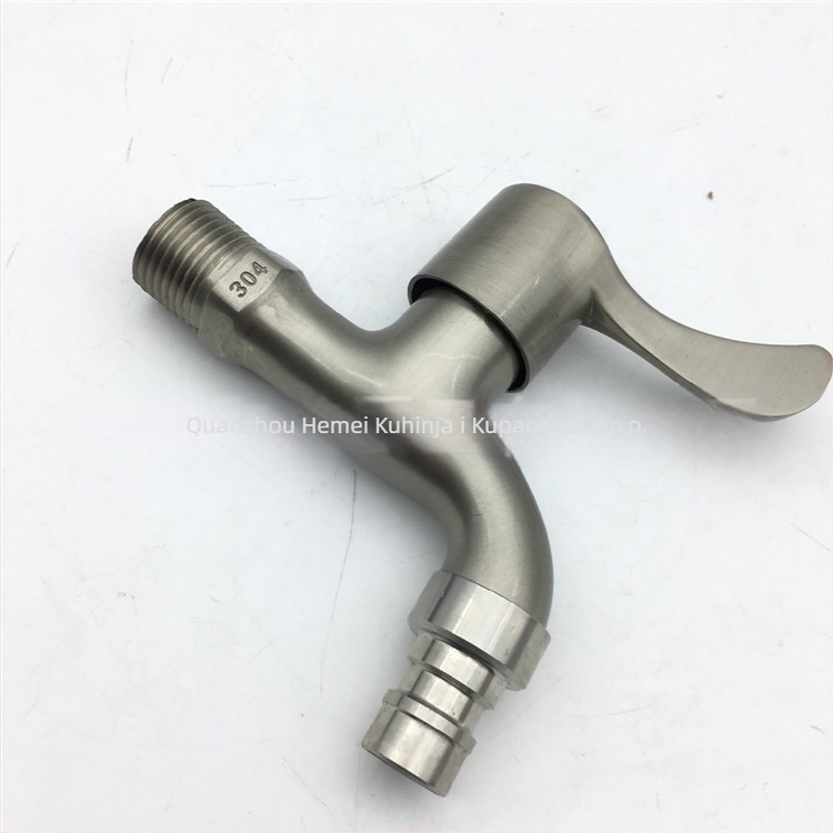 Ugradna zidna slavina za perilicu rublja, produženi brzi uključni ventil, cinkova legura, 15 mm ulaz/izlaz, 0–90°C, 1,6 MPa