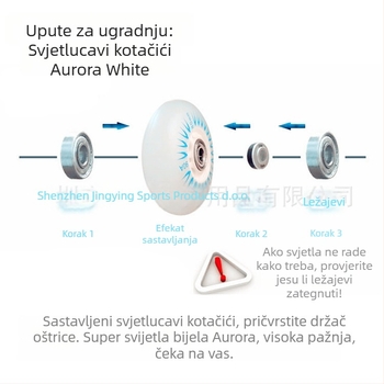 Dodatna oprema za rolanje - PU gornji dio, PU potplat, svijetleći jednokotač za djecu