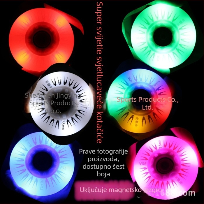 Dodatna oprema za rolanje - PU gornji dio, PU potplat, svijetleći jednokotač za djecu