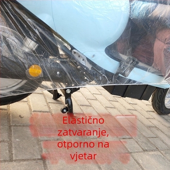 Prozirna zaštitna navlaka za električne bicikle – potpuna zaštita od kiše, prašine i vode, PE materijal, prilagodba obrade, kompatibilna s običnim električnim biciklima