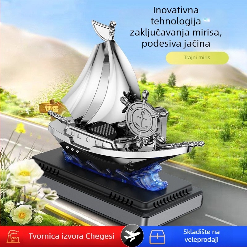 Solarni automobilni miris za središnju konzolu; marka Che Geshi; materijal legirano-plastični; voćne note; trajanje isparavanja 61–90 dana