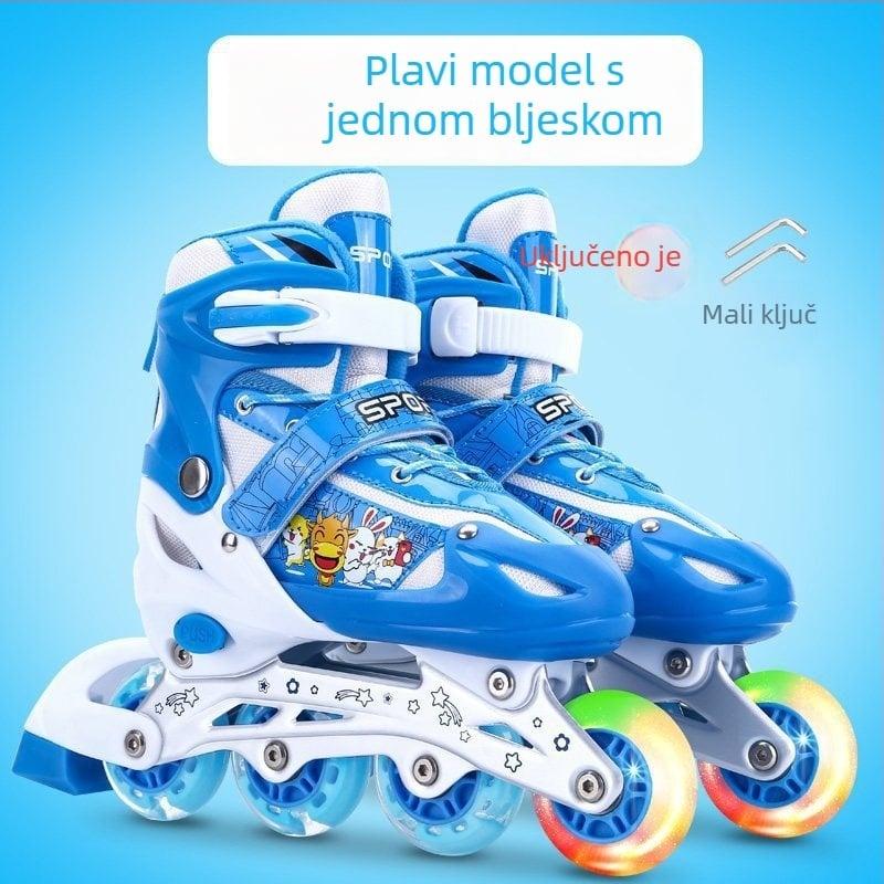 Bo Bo dječje inline klizaljke, unisex, za djecu 3–10 godina, početnici