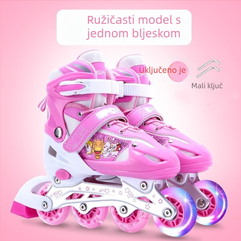 Bo Bo dječje inline klizaljke, unisex, za djecu 3–10 godina, početnici