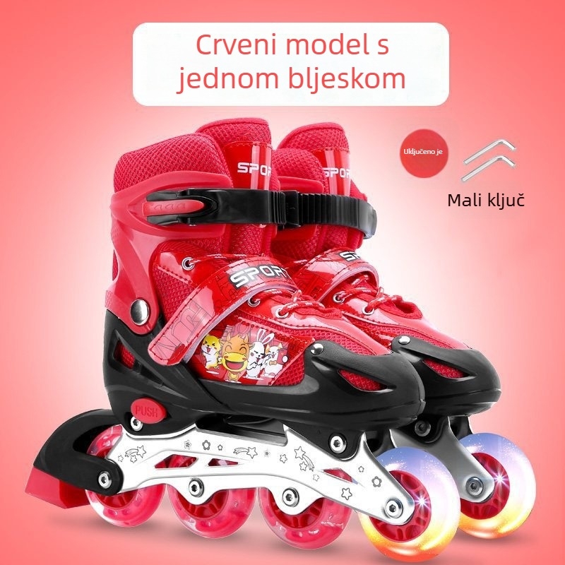 Bo Bo dječje inline klizaljke, unisex, za djecu 3–10 godina, početnici