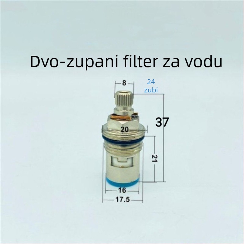 Kartuša ventila slavine od bakra s keramičkim čepom, brzo otvaranje, za toplu i hladnu vodu, model 9818