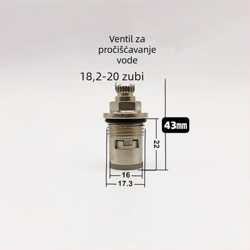 Kartuša ventila slavine od bakra s keramičkim čepom, brzo otvaranje, za toplu i hladnu vodu, model 9818