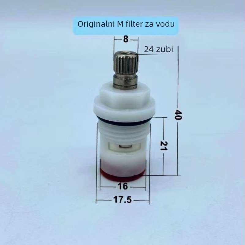 Kartuša ventila slavine od bakra s keramičkim čepom, brzo otvaranje, za toplu i hladnu vodu, model 9818