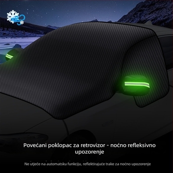 Zimsko pokrivalo za automobil, PVC materijal, ugradnja pomoću kopči, 720 g, debela konstrukcija