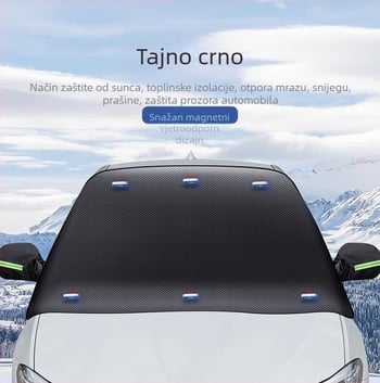 Zimsko pokrivalo za automobil, PVC materijal, ugradnja pomoću kopči, 720 g, debela konstrukcija