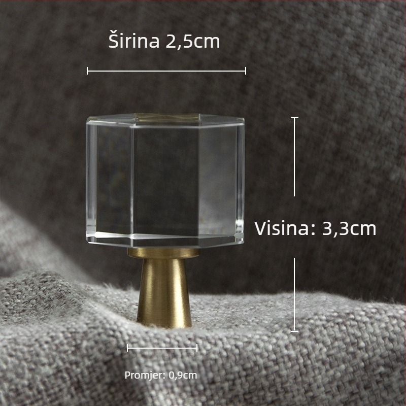 Drška za ormar i ormarić za cipele — mesing, elektroplatiranje; model 004; namjena: garderoba; stil: moderni minimalizam, lagani luksuz; ručka s jednim otvorom