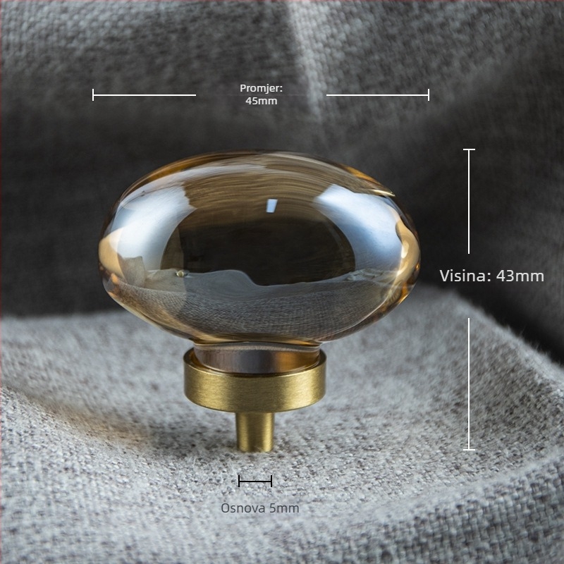 Drška za ormar i ormarić za cipele — mesing, elektroplatiranje; model 004; namjena: garderoba; stil: moderni minimalizam, lagani luksuz; ručka s jednim otvorom