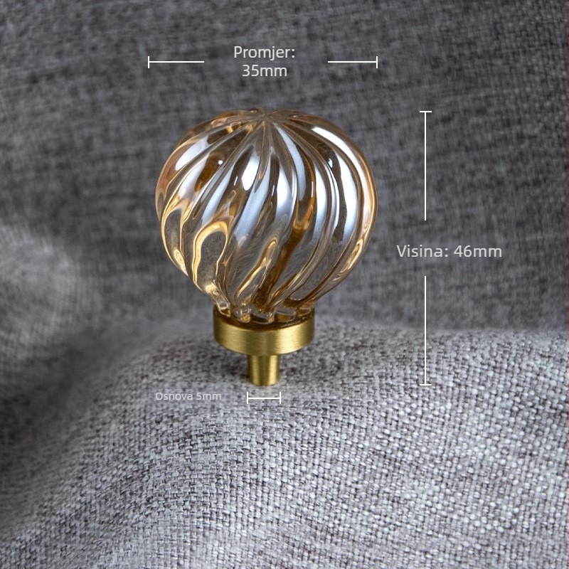 Drška za ormar i ormarić za cipele — mesing, elektroplatiranje; model 004; namjena: garderoba; stil: moderni minimalizam, lagani luksuz; ručka s jednim otvorom