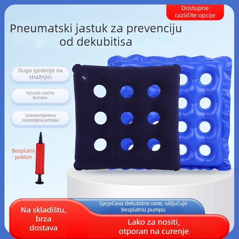 Jastuk za bolesnike na krevetu – ne-naduvljivi PVC jastuk za prevenciju tlakovih oštećenja