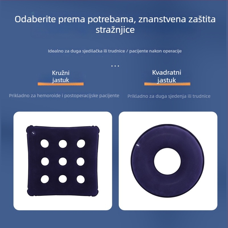 Jastuk za bolesnike na krevetu – ne-naduvljivi PVC jastuk za prevenciju tlakovih oštećenja