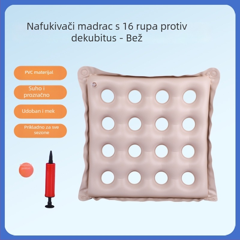 Jastuk za bolesnike na krevetu – ne-naduvljivi PVC jastuk za prevenciju tlakovih oštećenja