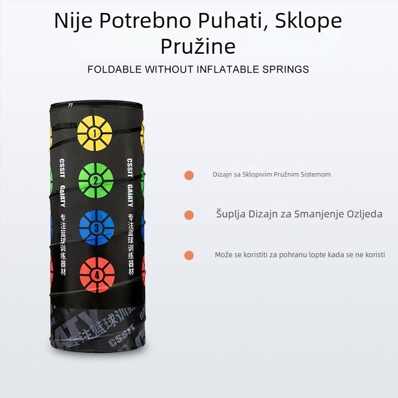 Pomoć za trening driblinga s preprekama – Oxford platno, marka The Fourth Generation Xinrong; pogodno za nogomet, košarku i odbojku; kategorija: alati za trening; prilagodba: Da